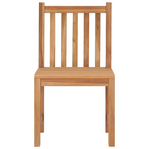 Gartensthle 4 Stk. mit Kissen Massivholz Teak