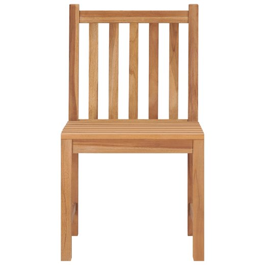 Gartensthle 4 Stk. mit Kissen Massivholz Teak