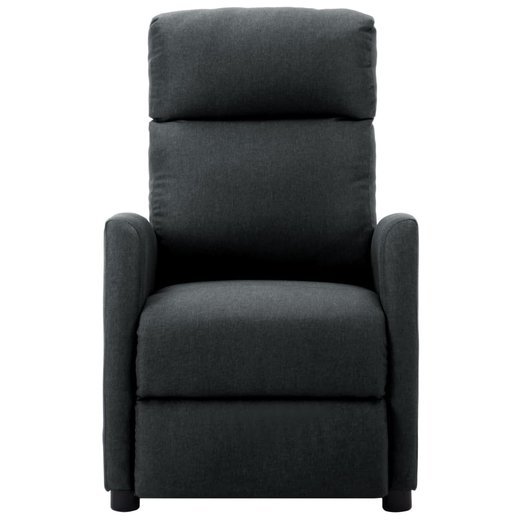 Elektrischer Massagesessel Dunkelgrau Stoff