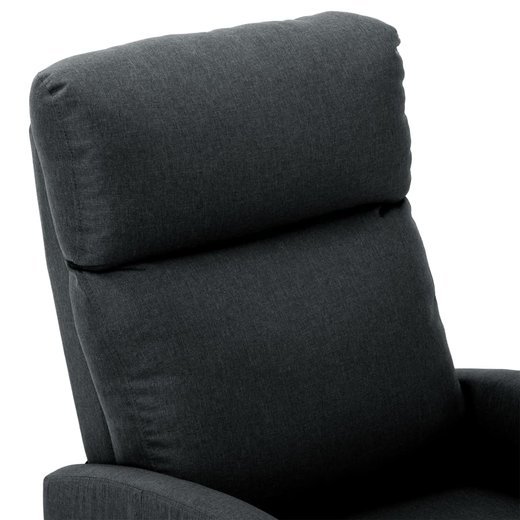 Elektrischer Massagesessel Dunkelgrau Stoff