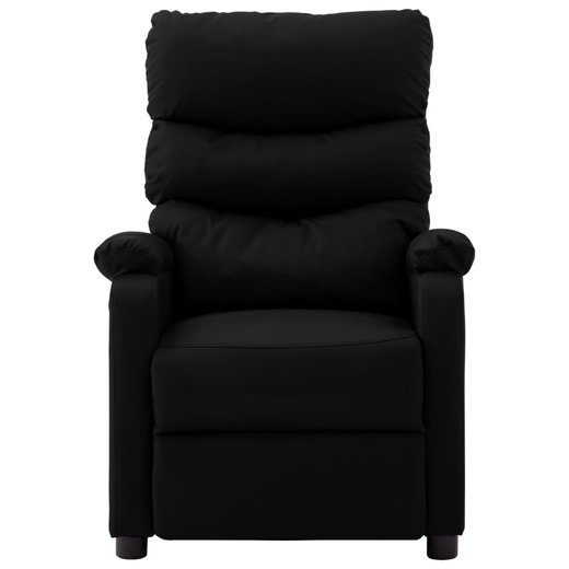 Elektrischer Massagesessel Schwarz Kunstleder