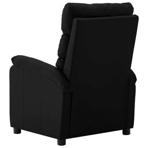 Elektrischer Massagesessel Schwarz Kunstleder
