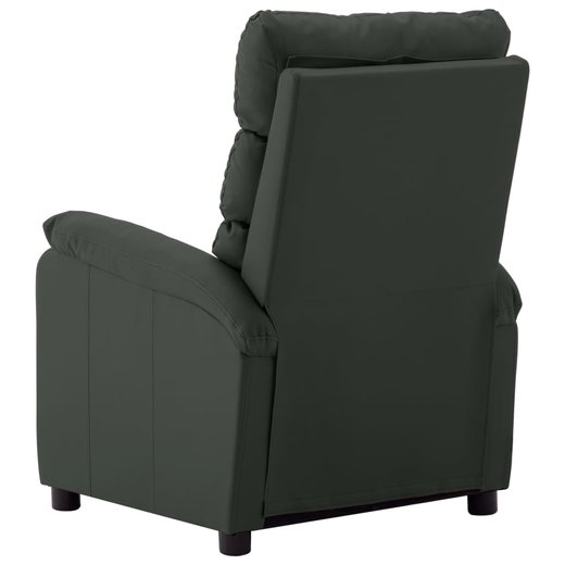 Elektrischer Massagesessel Grau Kunstleder
