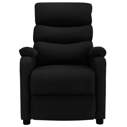 Elektrischer Massagesessel Schwarz Stoff