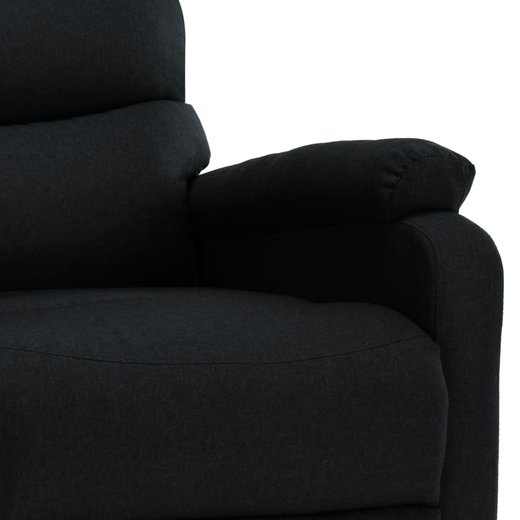 Elektrischer Massagesessel Schwarz Stoff