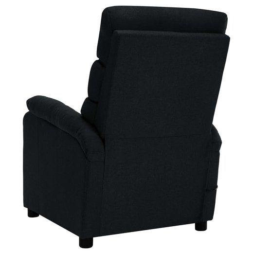 Elektrischer Massagesessel Schwarz Stoff