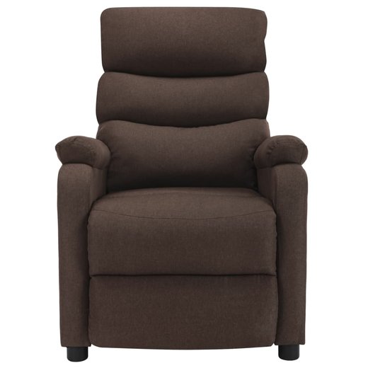 Elektrischer Massagesessel Braun Stoff