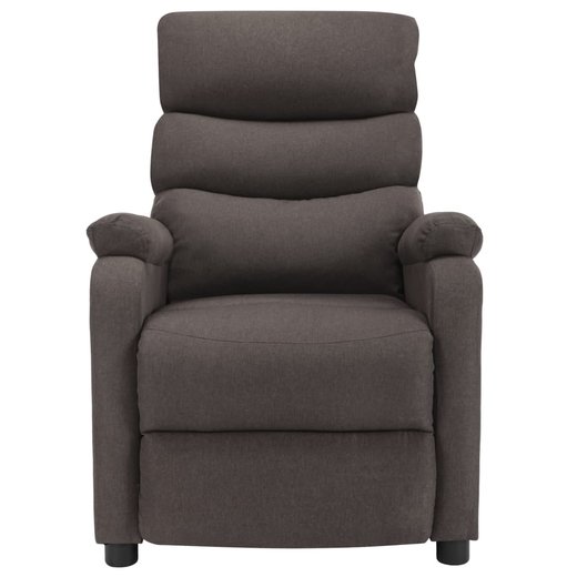Elektrischer Massagesessel Taupe Stoff