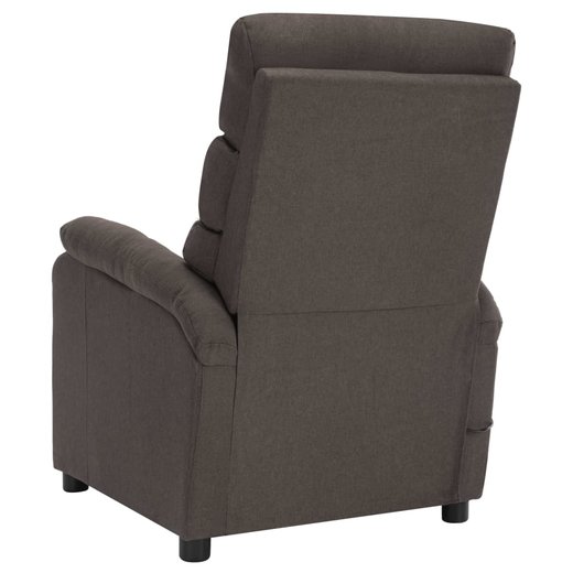 Elektrischer Massagesessel Taupe Stoff
