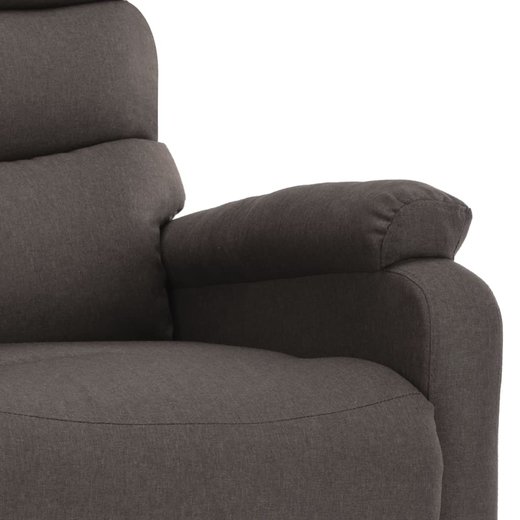 Elektrischer Massagesessel Taupe Stoff
