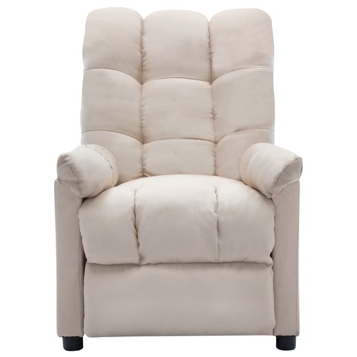 Elektrischer Relaxsessel Creme Stoff