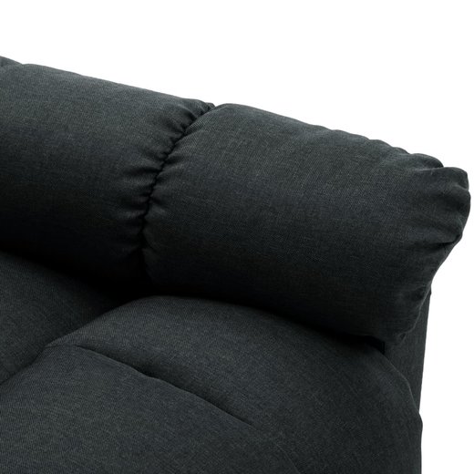 Elektrischer Massagesessel Dunkelgrau Stoff