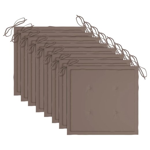 Klappbare Gartensthle 8 Stk. mit Kissen Massivholz Akazie