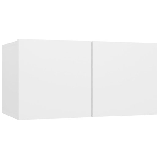 6-tlg. TV-Schrank-Set Wei Spanplatte