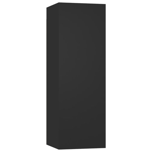 8-tlg. TV-Schrank-Set Schwarz Spanplatte
