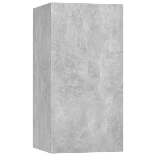 6-tlg. TV-Schrank-Set Betongrau Spanplatte