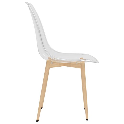 Esszimmersthle 6 Stk. Transparent PET