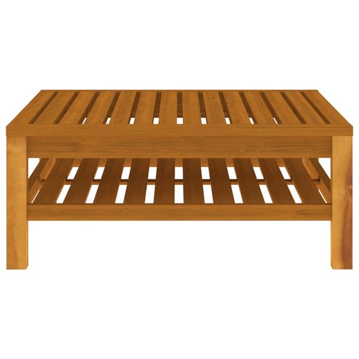 7-tlg. Garten-Lounge-Set mit Creme Kissen Massivholz Akazie