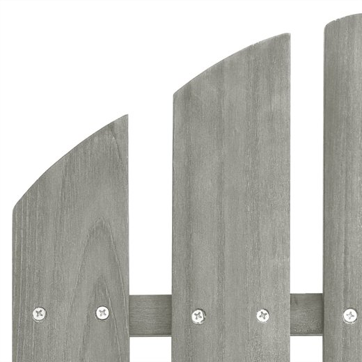 Garten-Adirondack-Sthle mit Teetisch Massivholz Tanne Grau
