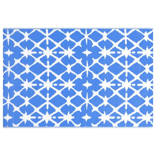 Outdoor-Teppich Blau und Wei 80x150 cm PP