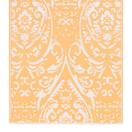 Outdoor-Teppich Orange und Wei 80x150 cm PP