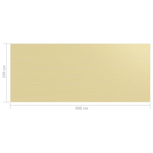Zeltteppich 250x600 cm Beige