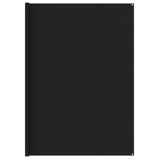 Zeltteppich 300x600 cm Schwarz
