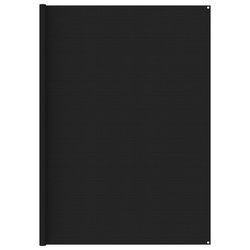 Zeltteppich 300x600 cm Schwarz
