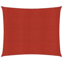 Sonnensegel 160 g/m Rot 7x7 m HDPE
