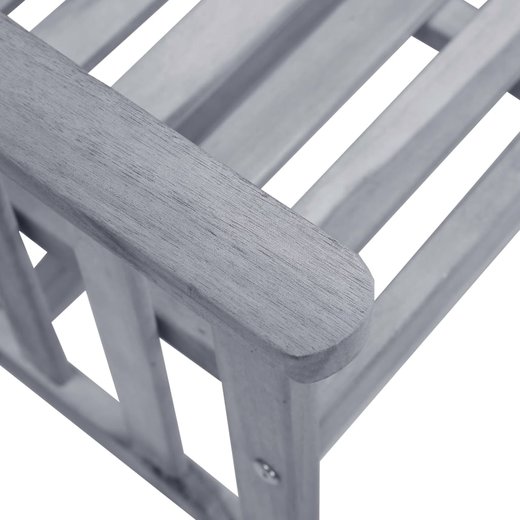 Gartensthle mit Teetisch 159x61x92 cm Massivholz Akazie