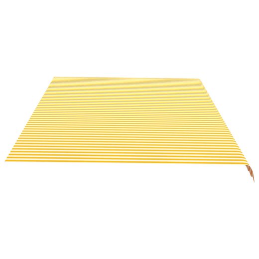 Markisenbespannung Gelb und Wei 6x3,5 m