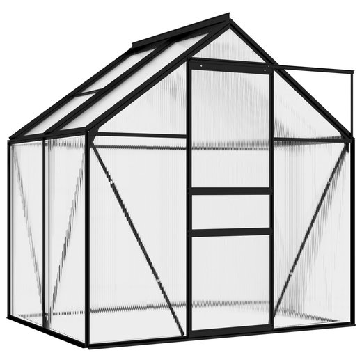Gewchshaus Anthrazit Aluminium 2,47 m