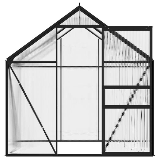 Gewchshaus Anthrazit Aluminium 2,47 m