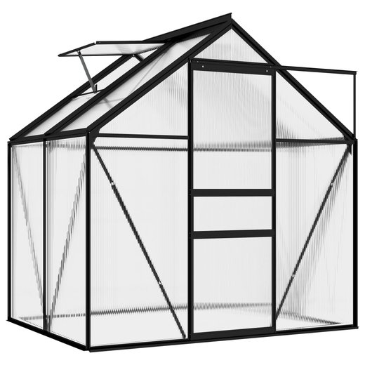 Gewchshaus Anthrazit Aluminium 2,47 m