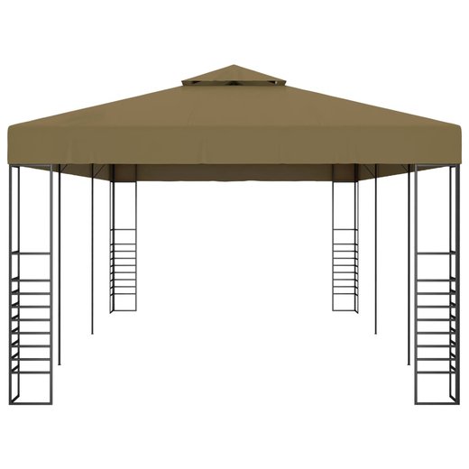 Gartenpavillon 6x3x2,7 m Taupe 180 g/m