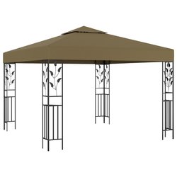 Pavillon 3x3 m Taupe 180 g/m