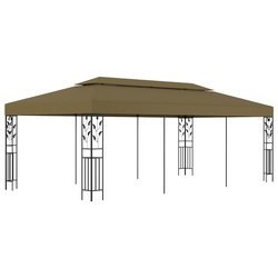 Pavillon 6x3 m Taupe 180 g/m