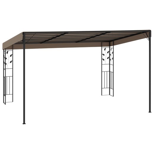 Wand-Pavillon 4x3x2,5 m Taupe