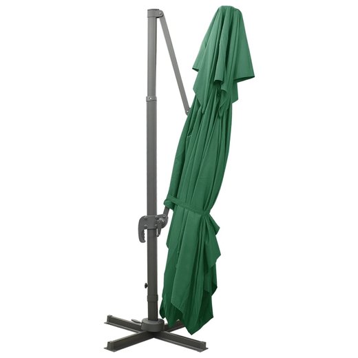 Ampelschirm mit Lftung Grn 400x300 cm
