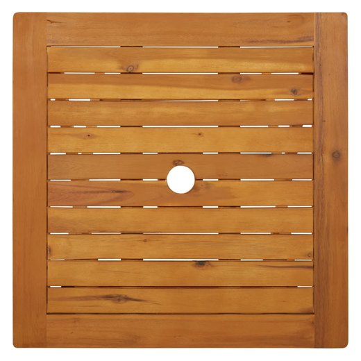 Klappbarer Gartentisch 60x60x75 cm Massivholz Akazie