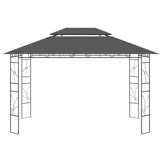 Pavillon 4x3x2,7 m Anthrazit 160 g/m
