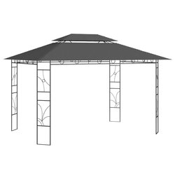 Pavillon 4x3x2,7 m Anthrazit 160 g/m