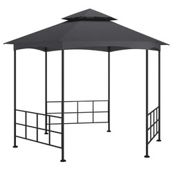 Pavillon mit Seitenwnden 3,1x2,7 m Anthrazit