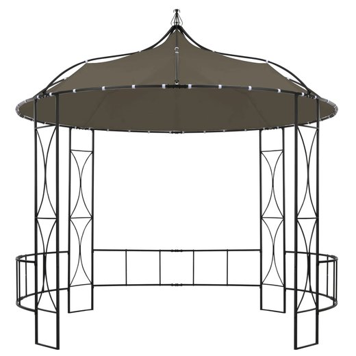 Pavillon 300x290 cm Taupe Rund