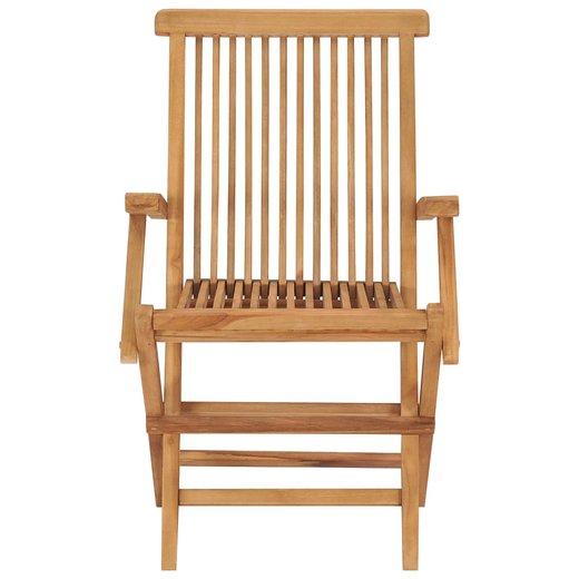 Klappbare Gartensthle 3 Stk. Massivholz Teak