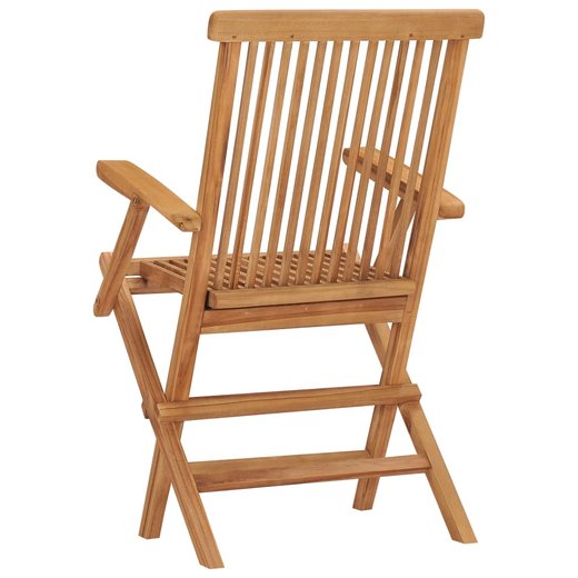 Klappbare Gartensthle 3 Stk. Massivholz Teak