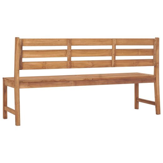 Gartenbank 170 cm Massivholz Teak