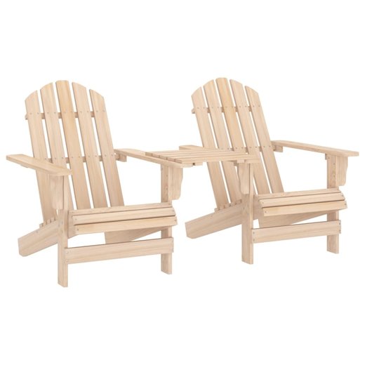 Garten-Adirondack-Sthle mit Teetisch Massivholz Tanne
