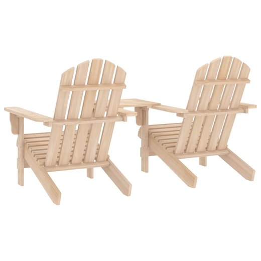 Garten-Adirondack-Sthle mit Teetisch Massivholz Tanne