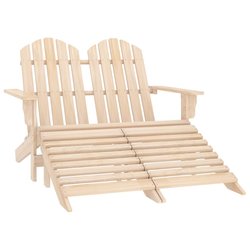 2-Sitzer Adirondack-Gartenbank mit Fusttze Tannenholz